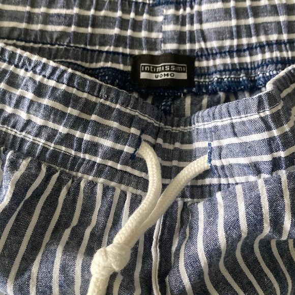 Intimissimi Uomo Navy and White Striped Shorts - Picture 1 of 4